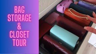 Bag storage & closet tour! How I store my bags and make sure I get the most out of my collection! 