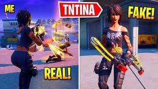 I Pretended To Be BOSS Tntina In Fortnite