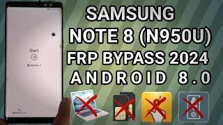 Samsung Note 8 FRP bypass 2024 | N950 google account bypass without pc