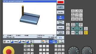 SINUMERIK Operate SinuTrain фрезерная обработка с ShopMill  2.Урок
