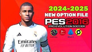 PES 2016 | NEW OPTION-FILE 24/2025 | 6/9/24 | PC