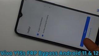 Vivo Y15s FRP Bypass Android 11 & 12 Without PC