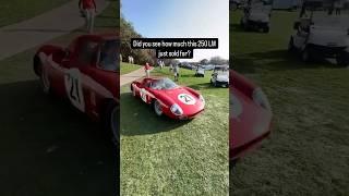 This legendary Ferrari 250 LM race car sold for a €34,880,000 ($36.3M) this week.
