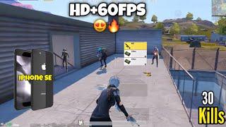 IPHONE SE 2020 HD+60Fps Faster device Is here  | Pubg test in 2024  #pubg