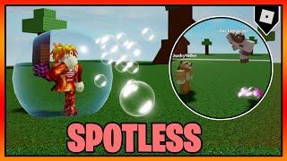 How to get the "SPOTLESS" BADGE + BUBBLE ABILITY in ABILITY WARS || Roblox