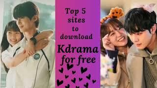 TOP 5 WEBSITES TO DOWNLOAD KDRAMA FOR FREE IN 2024| #kdrama