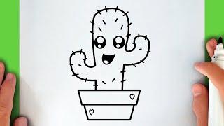 HOW TO DRAW A CUTE CACTUS