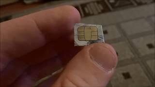 Эксперимент: "SIM-карта" из банковской карты