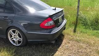 E55 AMG headers GUNSHOT burble tune