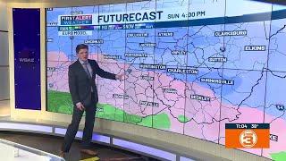 Snowfall predictions on Studio 3