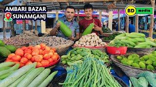 Bangladeshi Haat Bazar Ambari Hut - Sunamganj বাংলাদেশি হাট বাজার আমবাড়ি হাট - সুনামগঞ্জ