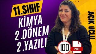 11.Sınıf Kimya | 2.Dönem 2.Yazılı Soruları | SIFIRDAN 100 AL