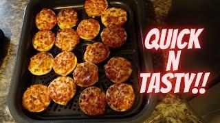 Ninja Combi Recipes | Air Fryer Frozen Pizza Bagel Bites