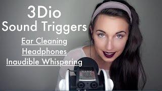 ASMR 3Dio Sounds | Ear Cleaning, Inaudible Whispering, Headphones and MORE