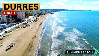 DURRES, ALBANIA ️ WALKING ON THE COASTS ️️ GATI PER SEZONIN TURISTIK 2024 [4K HDR]