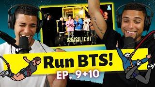 Run BTS! Ep. 9 & 10 Reaction! | Bungee Jumping & EATING!!