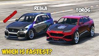 GTA 5 - REBLA GTS vs PEGASSI TOROS - Which is Fastest?