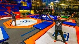 OVERNIGHT AT SUPER TRAMPOLINE PARK! (DOING REALLY DUMB THINGS)