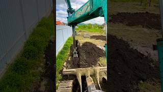 КАК КОПАТЬ траншею ФУНДАМЕНТА? #3 #excavator #truck #construction