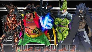 Monster Garou & Blackbeard vs Perfect Cell & Acnologia ANIME MUGEN JUS Team Fight