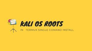 Hacking Start Now | Kali Linux Os Android Single Command;OneSoftware