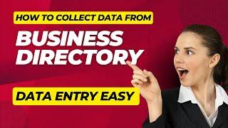 How To Collect Data From Business Directory site | Web Research | Data entry Tutorial