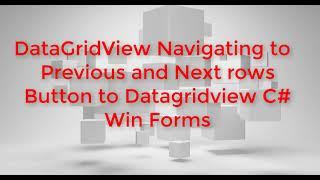 How to get next & previous records using GridView Control in C#