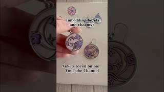 Embedding bezels and charms in #polymerclay - full tutorial on our channel! #handmadejewelry