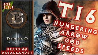 Diablo 3 S21 Demon Hunter Hungering Arrow T16 God Speeds Build 2.6.9