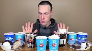 Massive Dairy Queen Ice Cream Mukbang