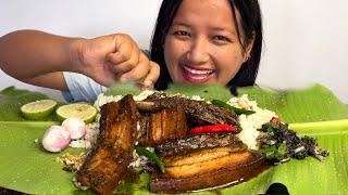 PORK with SESAME SEEDS CHUTNEY PORK MUKBANG