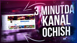 TELEFONDA 3 MINUTDA YOUTUBE KANAL OCHISH OSON YO'LI