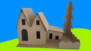 How to make a house of cardboard / house with their own hands