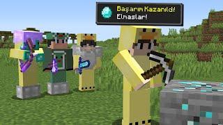 Minecraft Manhunt ama Başarım KAZANIRSAM Arkadaşlarım Kaybeder...