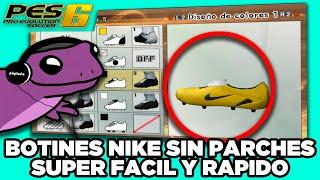 Cómo hacer BOTINES NIKE en PES 6 - SIN PARCHES