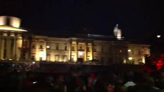 The Spanish fans take over Trafalgar Square!