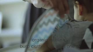 organic muslin burp cloth + bib, all in one!