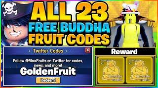 ALL 23 FREE Buddha Fruit Codes In Blox Fruits Roblox