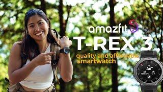 Hiking & Cycling with the Amazfit T-Rex 3 smartwatch - Review and Test!