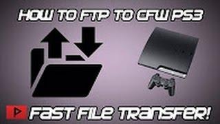 CFW Tutorials #7 - How To Transfer Files From PC to PS3 With FileZilla + (NO USB/ETHERNET!)