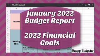 2022 Financial Goals | January Budget Recap | Happy Budgeter