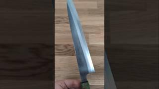 Slicing Knife (Sujihiki, 240mm/9.5") SKD Semi-Stainless, Nashiji Finish by Yoshikane