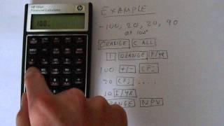 HP 10BII Financial Calculator NPV Calculation