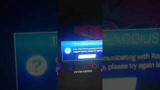 Rocket league:Error while communicating with rocket league servers please try again