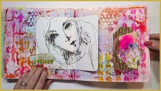 Relaxing Art Journal Flip Through