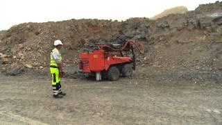 Controlling a Tamrock Drilling Rig with a Radio Control by HBC-radiomatic.