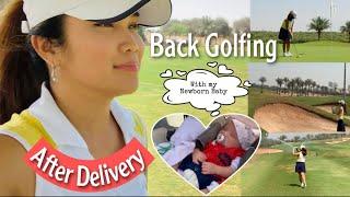 Golfing with baby / First come back after delivery / Sheryl Squad