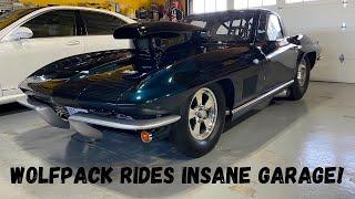 Quick Look at Wolfpack Rides Garage and START-UP of 1,350 HP '67 CORVETTE!