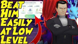 How to Beat Giovanni Groudon Team With KINGDRA in the Middle in Pokemon GO!