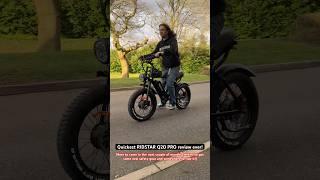 Ridstar Q20 Pro: The Quickest Review Ever! #bike #ebike #ridstar